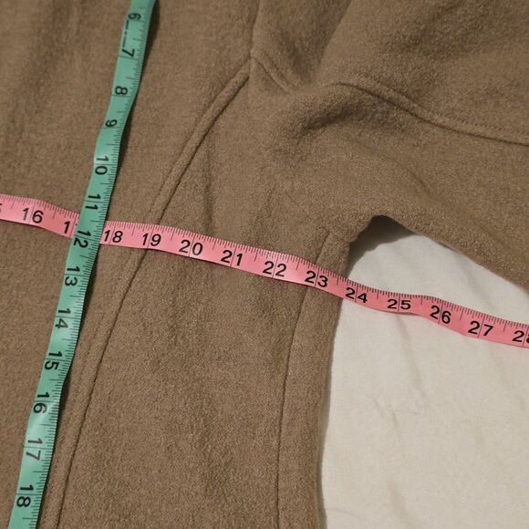 L.L. Bean Pea Coat 100% Bellandi Italian Wool Beige Women’s 1X - Picture 8 of 9